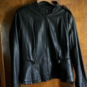 Faux leather jacket, Size 10